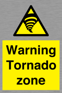 Warning Tornado zone